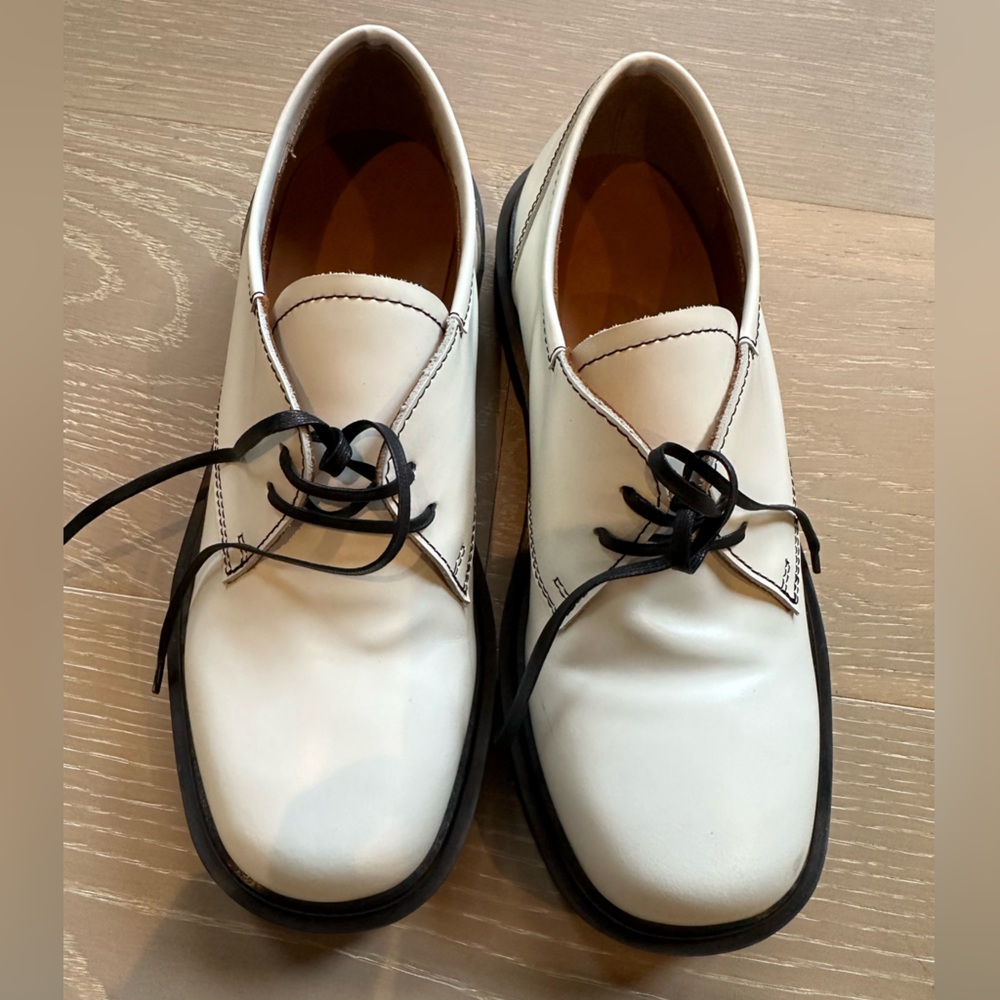 Marni White Leather Women's Loafers
